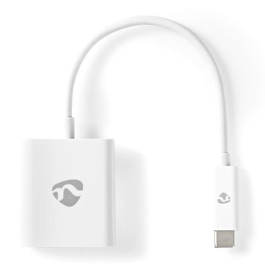 NEDIS redukčný kábel s adaptérom/ USB-C zástrčka – HDMI zásuvka/ biela/ blistr/ 20cm Redukcia, s adaptérom, zástrčka USB typ C, zásuvka HDMI, 20cm, blistr, biela