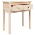 vidaXL Konzolový stolík 70x35x75 cm masívne borovicové drevo