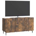 vidaXL TV skrinka 99 x 34,5 x 52 cm Dymový dub Kompozitné drevo