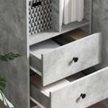 vidaXL Highboard so zásuvkou Betónová šedá 45,5 x 34 x 127 cm