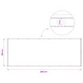 vidaXL Záclona na balkónové súkromie 150 x 400 cm Textil s PU povlakom