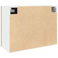 vidaXL Závesná sklenená skrinka “Lyon” Old Wood 80x31x60 cm