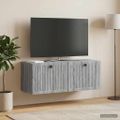 vidaXL Nástenná TV skrinka Nástenný Sivá sonoma 78,5 x 31 x 30 cm