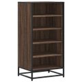 vidaXL Regál na topánky hnedý dub 48x38x97,5 cm spracované drevo