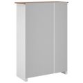 vidaXL 3-dverový šatník biely 118x50x171,5 cm borovicové drevo Panama Range