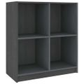 vidaXL Komoda sivá 70x33x76 cm masívne borovicové drevo