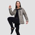Dámska bunda Puffer Vetiver/Black - GymBeam, veľkosť XL, veľkosť oblečenia XL