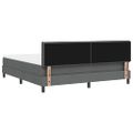 vidaXL Posteľ s pružinovým rámom Tmavo šedá 180 x 200 cm látka