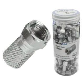 F konektor Megasat 7mm skrutkovací SILVER Classic F konektor Megasat 7mm šroubovací SILVER Classic