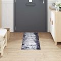 vidaXL Kuchynský koberec Sivá 150 x 45 cm Zamat