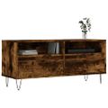 vidaXL TV skrinka dymový dub 100x34,5x44,5 cm kompozitné drevo
