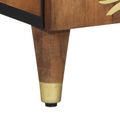 vidaXL Servírovacia skriňa Hnedá 60 x 33 x 75 cm Masívne mango drevo