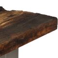 vidaXL Konzolový stolík, recyklované drevo a oceľ 120x35x76 cm