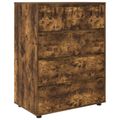 vidaXL Úložné skrine 80 x 48 x 105 cm Kompozitné drevo Dymová dub
