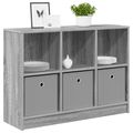vidaXL Servírovacia skriňa Sivý Sonoma 88,5 x 27,5 x 63,5 cm