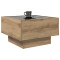 vidaXL Konferenčný stolík dub artisan 50 x 50 x 30 cm
