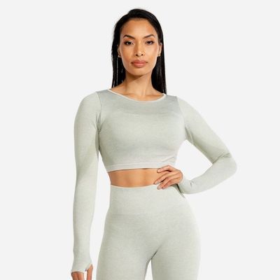 Športový Top Marl Bezšvový Crop Top Ice - SQUATWOLF, veľkosť L