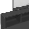 vidaXL Toaletný stolík so zrkadlom čierny 80x41x144,5 cm