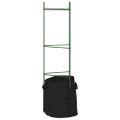 vidaXL Mriežky na paradajky s vreckami na rastliny 6ks 116cm oceľ a PP