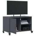 vidaXL TV skrinka antracitová 68x39x43,5 cm oceľ