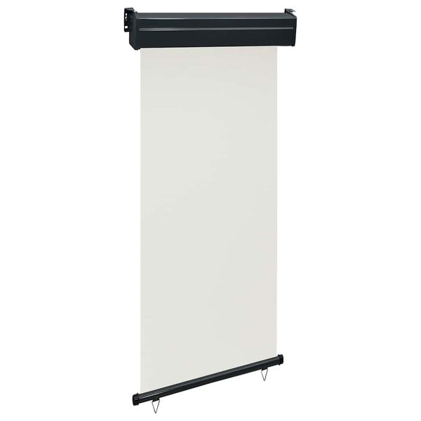 vidaXL Bočná markíza na balkón 100x250 cm, krémová
