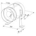 Ventilátor VENTS VKOMz 315 do potrubí