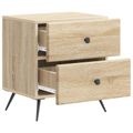 vidaXL Nočný stolík Dub sonoma 43 x 34,5 x 47,5 cm Kompozitné drevo