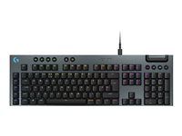 Klávesnica - podsvietenie - USB - QWERTY - anglická - čierna