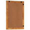 vidaXL Zrkadlo do kúpeľne 50x70x2,5 cm masívnw ekácia a sklo