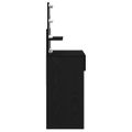 vidaXL Toaletný stolík Čierny dub 100 x 40 x 130 cm Kompozitné drevo
