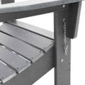 vidaXL Skladacia Adirondack kreslo Svetlosivá 80,5 x 74,5 x 92 cm HDPE