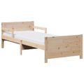 vidaXL Rám postele s predĺžiteľným matracom Hnedá 80 x 200 cm