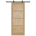 vidaXL Posuvné dvere ORKDAL 86 x 211 cm Borovicový masív Prírodná