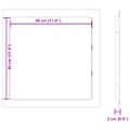 vidaXL Prístupové dosky Biela 30 x 30 cm ABS plast
