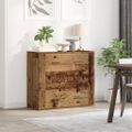 vidaXL Komoda staré drevo 80x33x70 cm kompozitné drevo