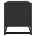 vidaXL TV skrinka čierna 80x34,5x40 cm kompozitné drevo a kov