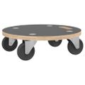 vidaXL Transportné vozíky 2 ks, okrúhle Ø38x11,5 cm 250 kg