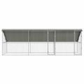vidaXL Psí kennel 3 ks Strieborná 6 x 2 x 2 m Pozinkovaná oceľ