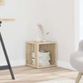 vidaXL Príručný stolík dub sonoma 33x33x34,5 cm kompozitné drevo