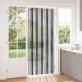 vidaXL Záves proti hmyzu z chenille Šedá a čierna 90 x 220 cm 100% PP