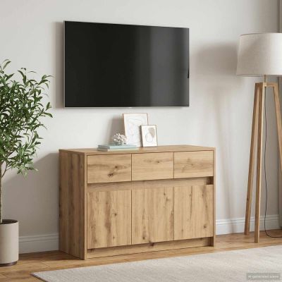 vidaXL TV skrinka 91 x 34 x 61 cm Dub artisan Kompozitné drevo