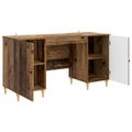 vidaXL Stôl Staré drevo 142,5 x 50 x 75 cm Kompozitné drevo