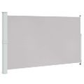 vidaXL Zaťahovacia bočná markíza na terasu 180x314 cm, sivá