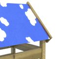vidaXL Herná veža Hnedá 85 x 52,5 x 239 cm Masívne impregnované drevo