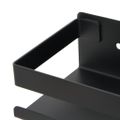 vidaXL Sprchová polica matná čierna 30x10x6 cm brúsená nerez.oceľ 304