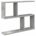 vidaXL Stenná polica Betónovo sivá 60 x 12 x 50,5 cm Kompozitné drevo