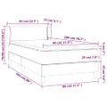 vidaXL Posteľný rám boxsping s matracom zelený 80x200 cm látka
