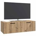 vidaXL Nástenná TV skrinka 98 x 41 x 30 cm Dub artisan