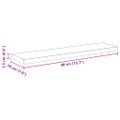 vidaXL Polica na knihy 3 úrovní 4 ks 40 x 10 x 1,5 cm Kompozitné drevo