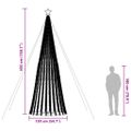 vidaXL LED vianočný stromček 1028 LED modré 403 cm